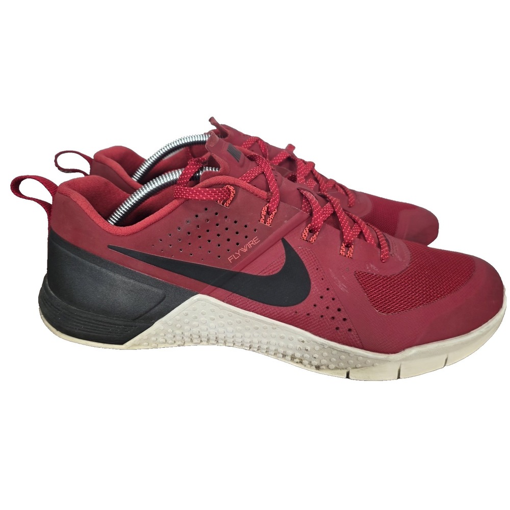 Nike Metcon 1 Shoes Mens 12 Gym Red Training Crossfit Weight Lifting Sneakers